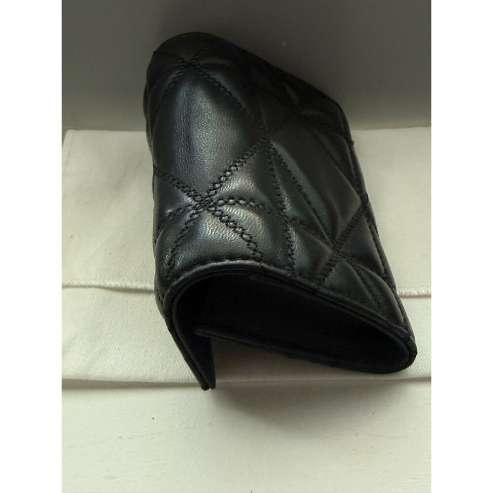 MCM Travia Quilted Leather Card Case – Authentic Black NWT - Picture 4 of 15